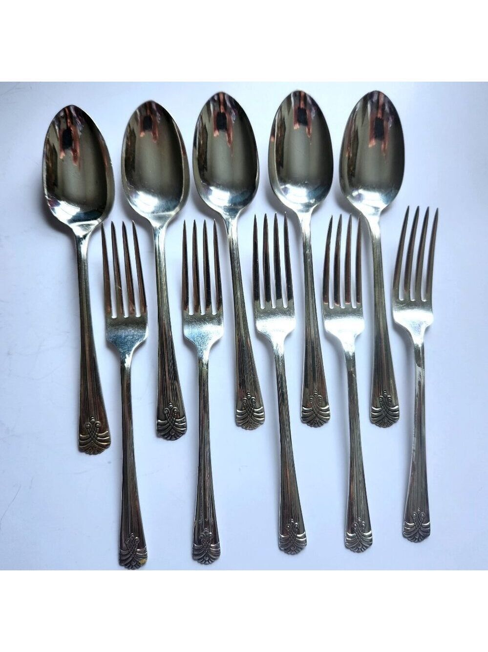 Vogue Silverplate 1938 Flatware Dinner Fork Tablespoon 10 Piece